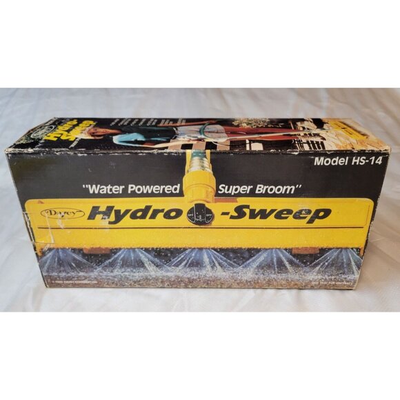 Dazey Hydro Sweep Water Powered Super Broom Outdoor Driveway Walkway Cleaner NOS - Picture 1 of 8
